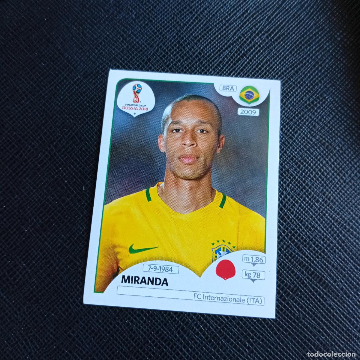 Cromos de f&uacute;tbol: 357 MIRANDA BRASIL PANINI MUNDIAL RUSIA 2018 CROMO FUTBOL 18 - SIN PEGAR - /CJ2