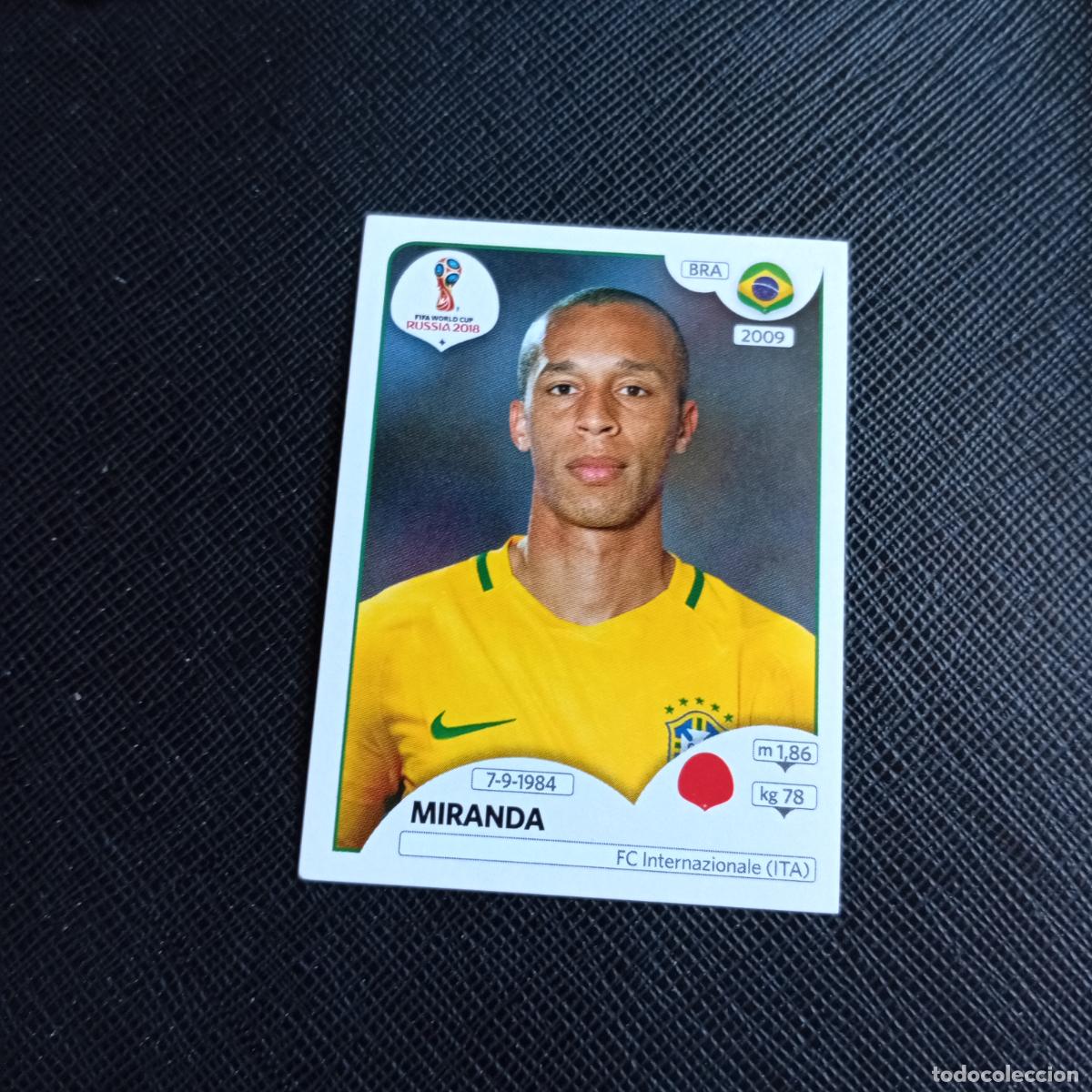 Cromos de f&uacute;tbol: 357 MIRANDA BRASIL PANINI MUNDIAL RUSIA 2018 CROMO FUTBOL 18 - SIN PEGAR - /CJ2