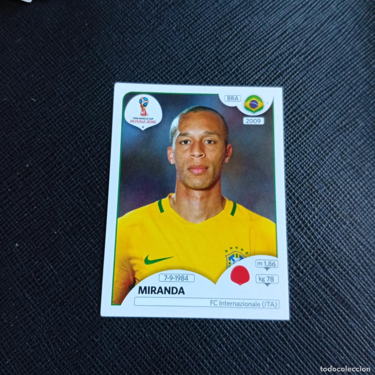 Cromos de f&uacute;tbol: 357 MIRANDA BRASIL PANINI MUNDIAL RUSIA 2018 CROMO FUTBOL 18 - SIN PEGAR - /CJ2 .