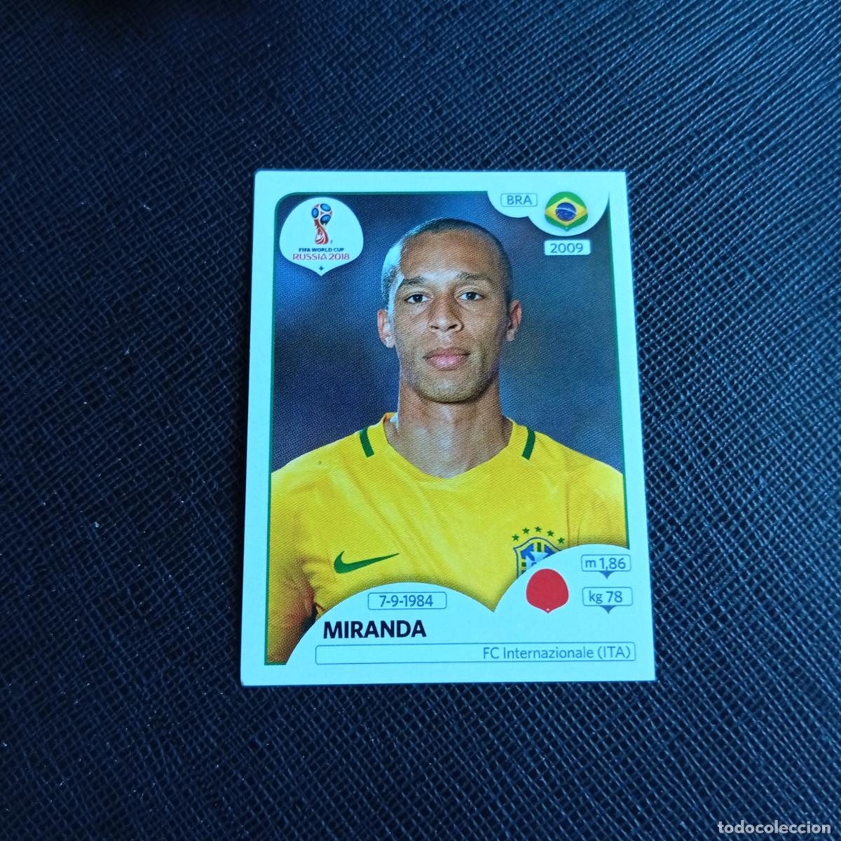 Cromos de f&uacute;tbol: 357 MIRANDA BRASIL PANINI MUNDIAL RUSIA 2018 CROMO FUTBOL 18 - SIN PEGAR - /CJ2 ..