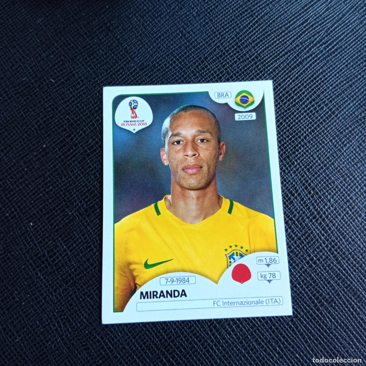 Cromos de f&uacute;tbol: 357 MIRANDA BRASIL PANINI MUNDIAL RUSIA 2018 CROMO FUTBOL 18 - SIN PEGAR - /CJ2 .....