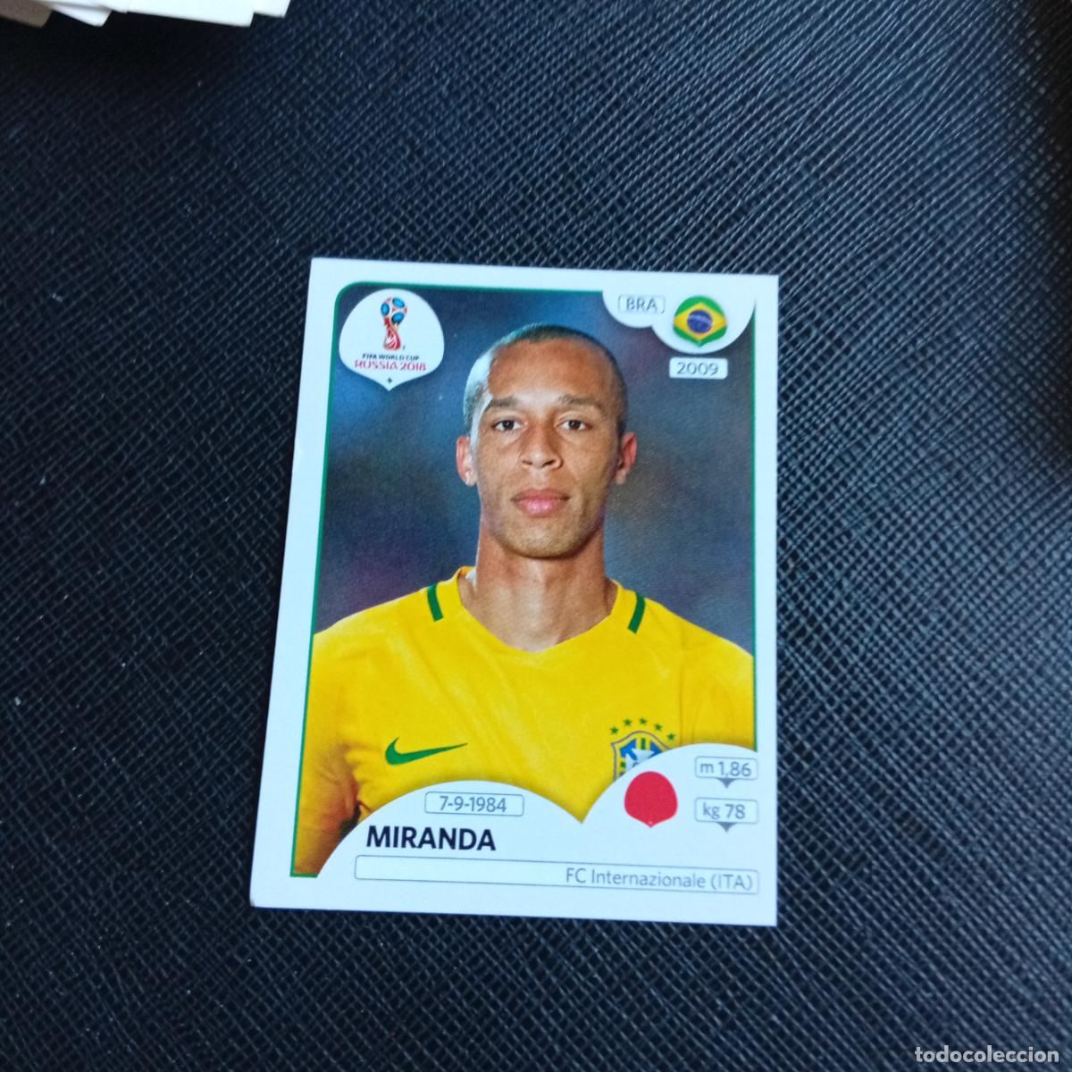 Cromos de f&uacute;tbol: 357 MIRANDA BRASIL PANINI MUNDIAL RUSIA 2018 CROMO FUTBOL 18 - SIN PEGAR - /CJ2 .....