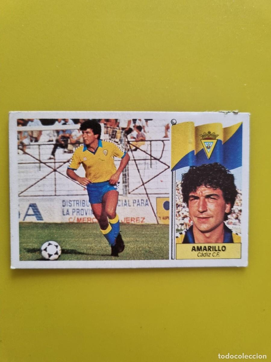 Cromos de f&uacute;tbol: CROMO LIGA ESTE 86 87 1986 1987 DESPEGADO AMARILLO CADIZ CF AR1026