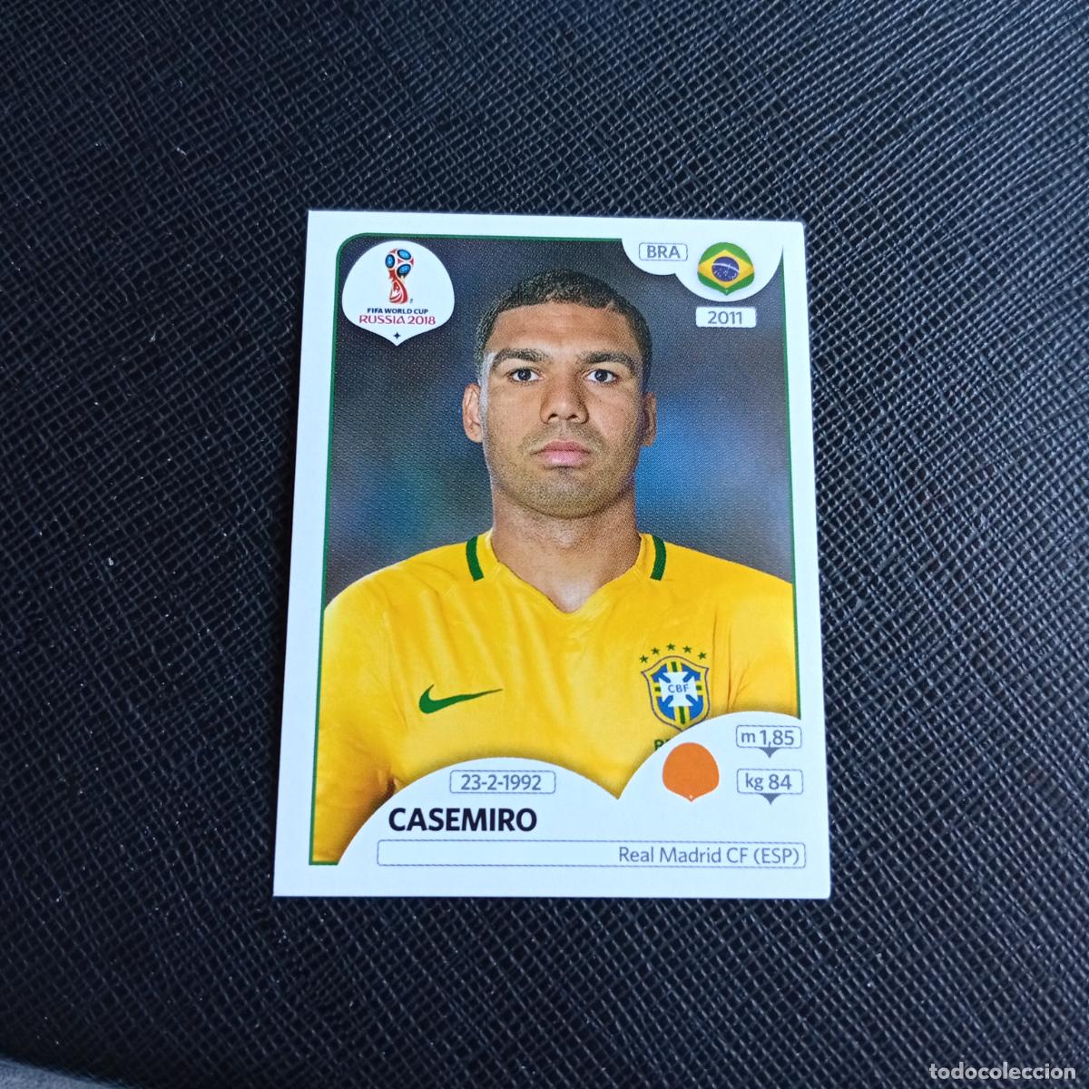 Cromos de f&uacute;tbol: 364 CASEMIRO BRASIL PANINI MUNDIAL RUSIA 2018 CROMO FUTBOL 18 - SIN PEGAR - /CJ2 ..