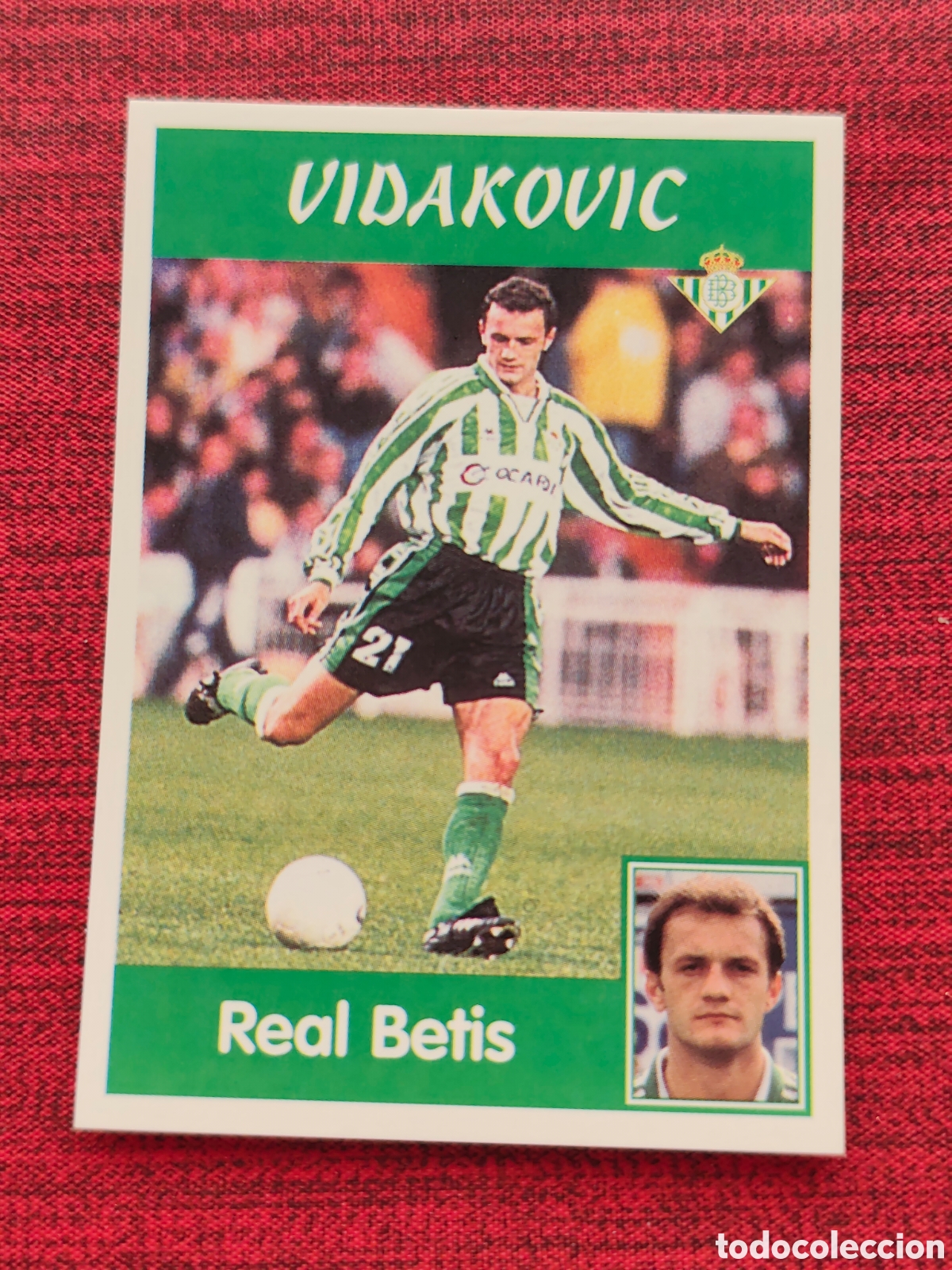 Cromos de f&uacute;tbol: 51 VIDAKOVIC REAL BETIS PANINI LIGA 1997 1998
