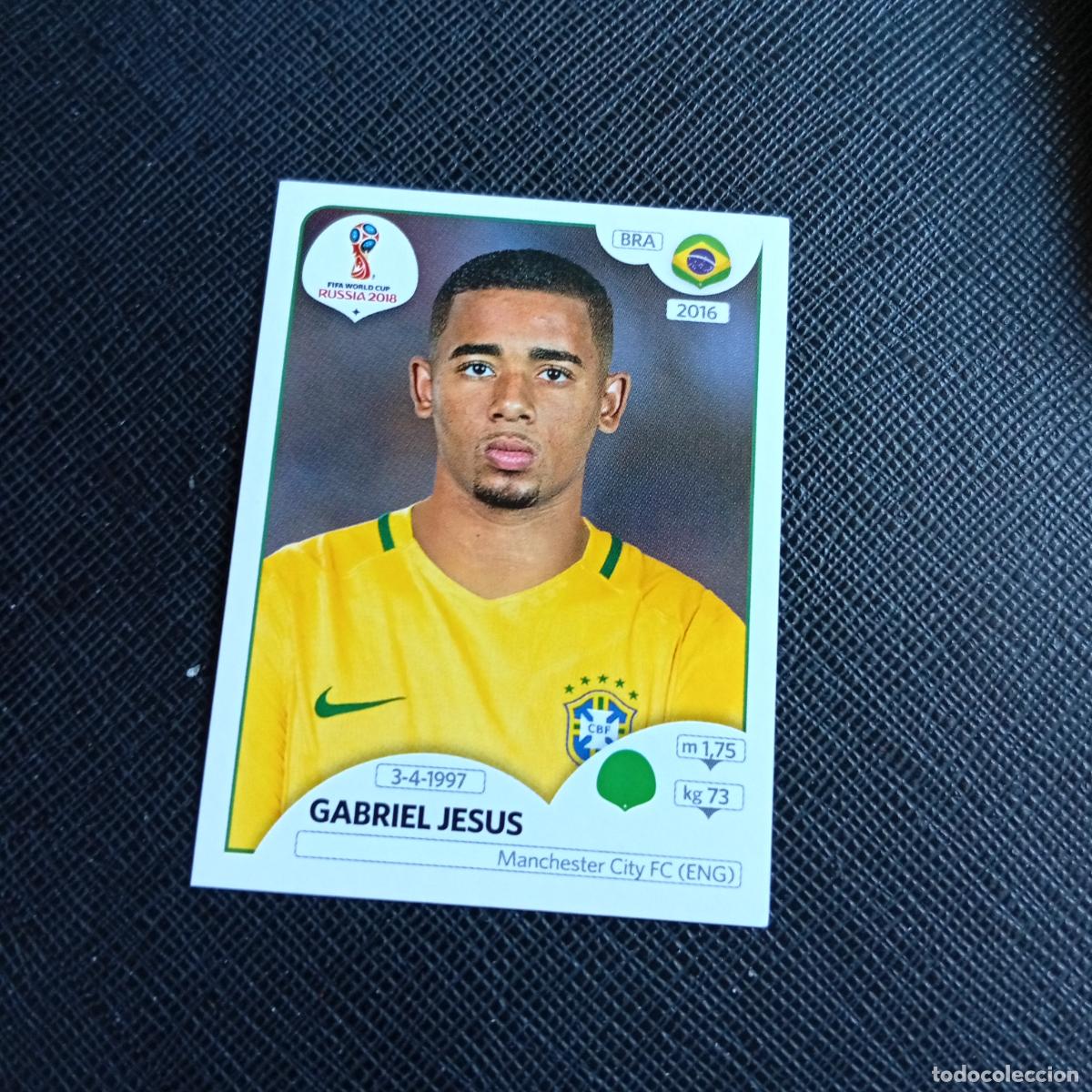 Cromos de f&uacute;tbol: 370 GABREIEL JESUS BRASIL PANINI MUNDIAL RUSIA 2018 CROMO FUTBOL 18 - SIN PEGAR - /CJ2