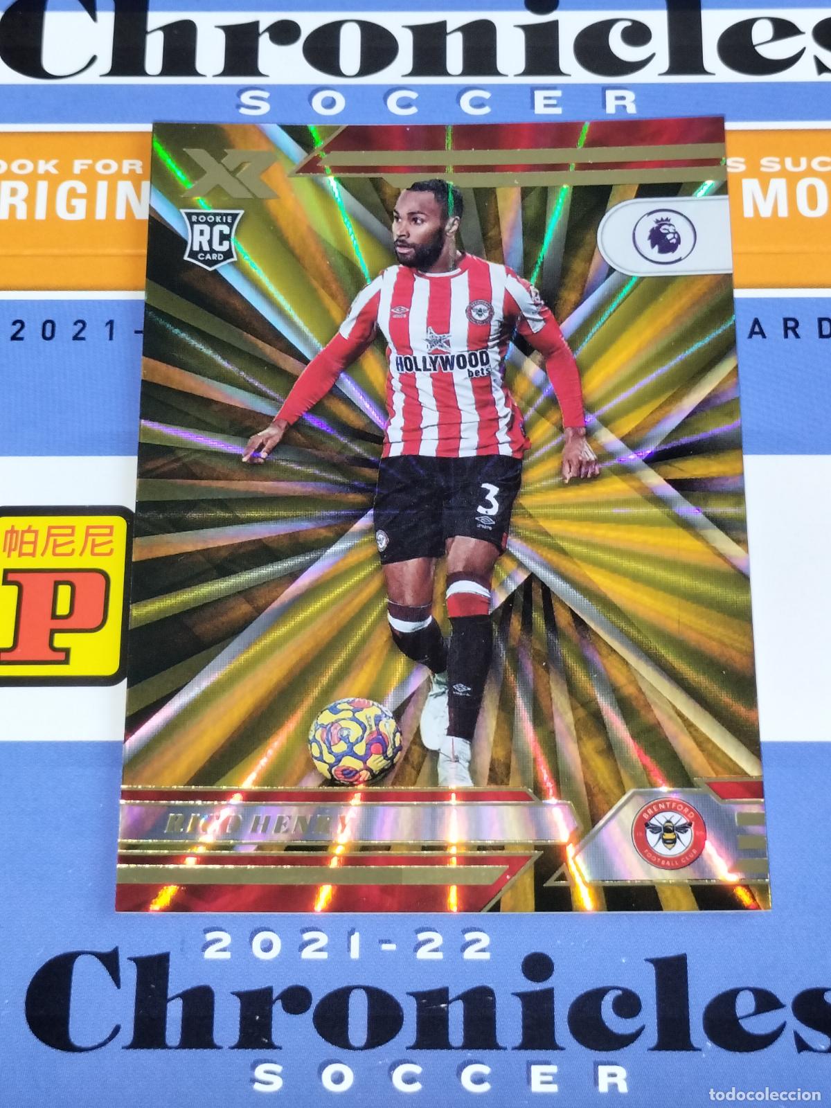 Cromos de f&uacute;tbol: N&ordm; 106 RICO HENRY GOLD LASER BRENTFORD CARD CHRONICLES XR PREMIER SOCCER 2021 2022 21 22 PANINI