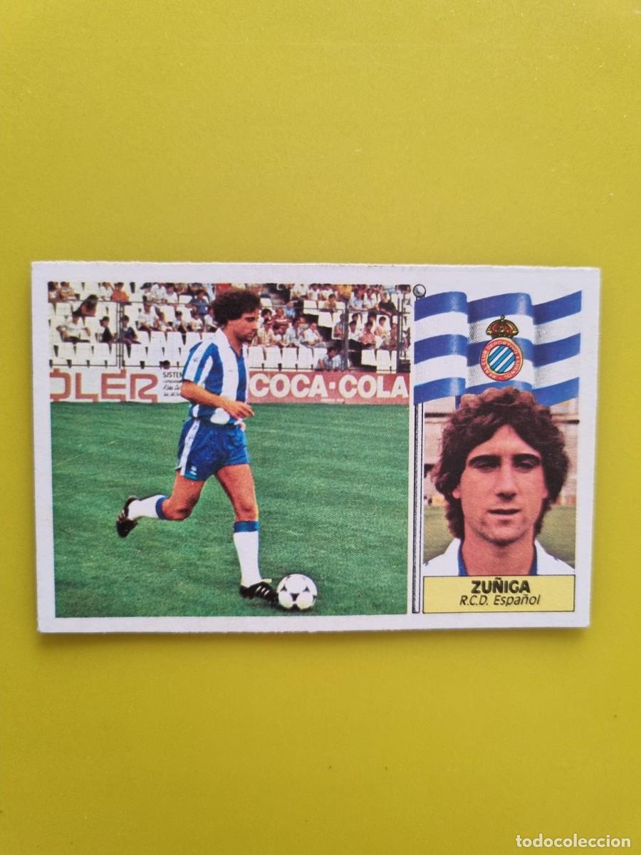 Cromos de f&uacute;tbol: CROMO LIGA ESTE 86 87 1986 1987 NUNCA PEGADO SIN PEGAR ZU&Ntilde;IGA RCD ESPA&Ntilde;OL AR1026
