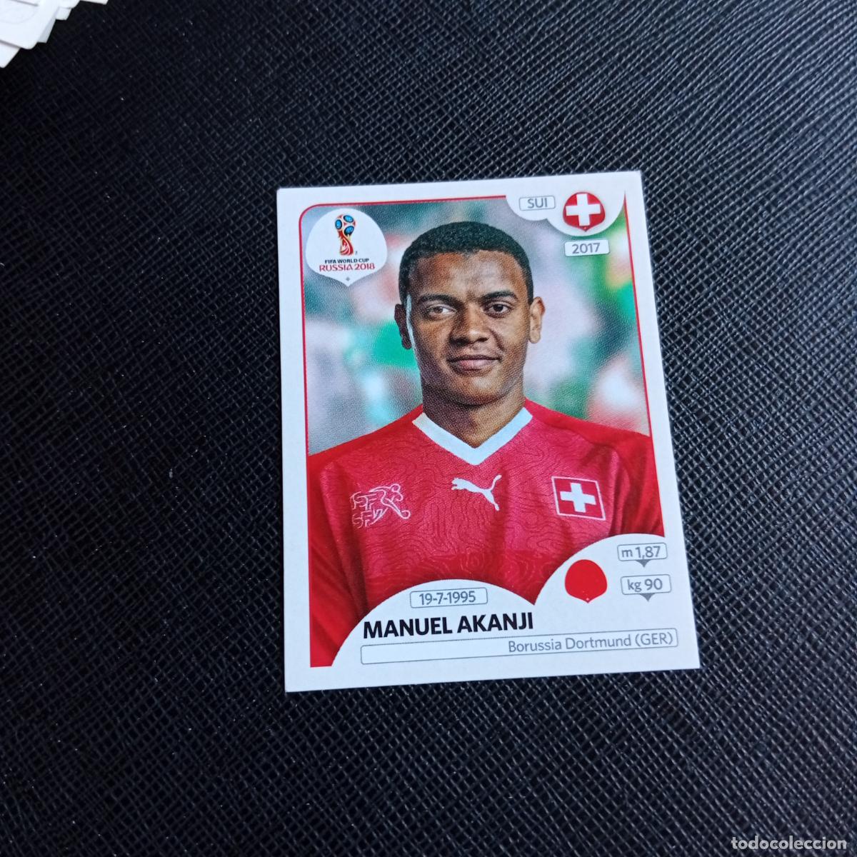 Cromos de Futebol: 376 MANUEL AKANJI SUIZA PANINI MUNDIAL RUSIA 2018 CROMO FUTBOL 18 - SIN PEGAR - /CJ2 .