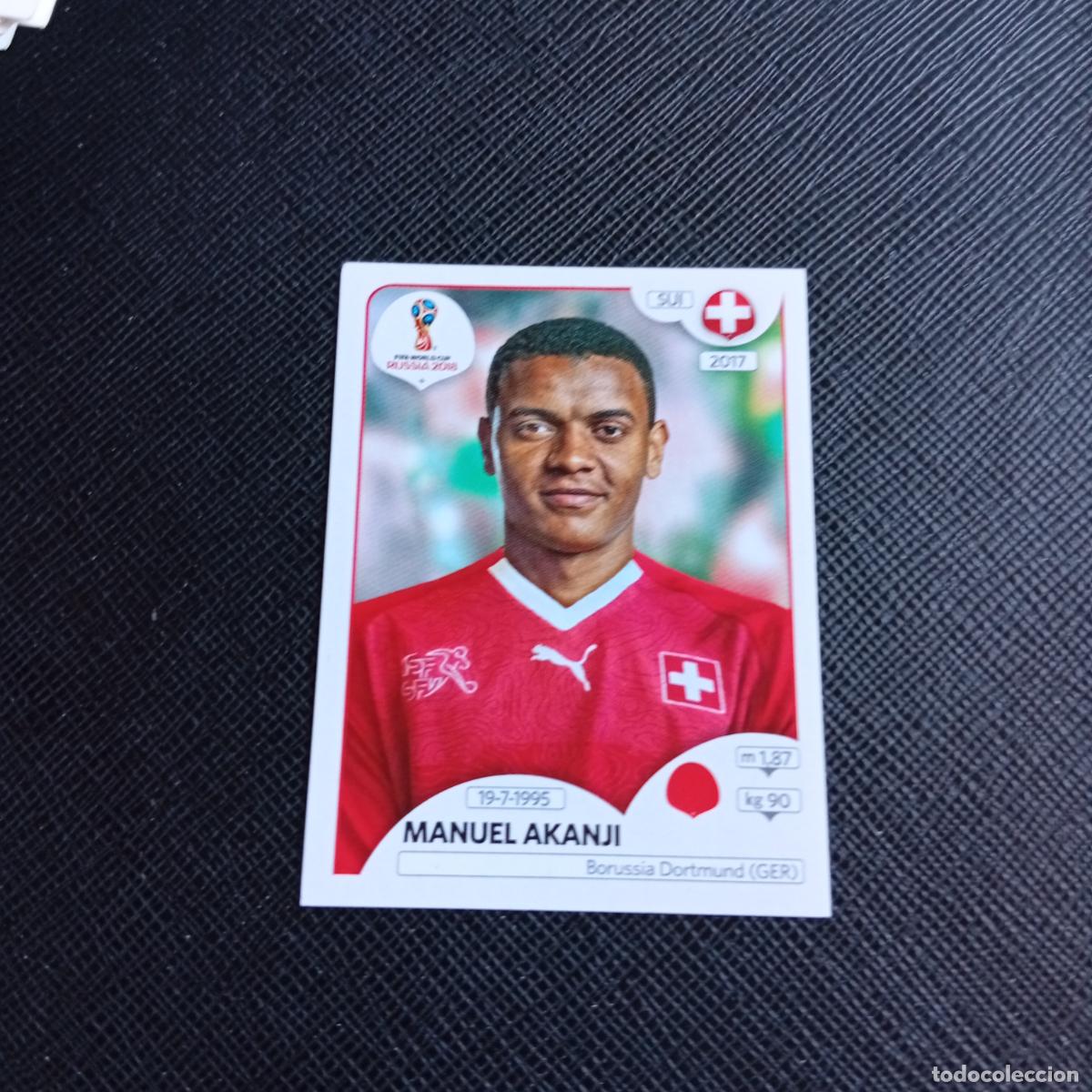 Cromos de Futebol: 376 MANUEL AKANJI SUIZA PANINI MUNDIAL RUSIA 2018 CROMO FUTBOL 18 - SIN PEGAR - /CJ2 .