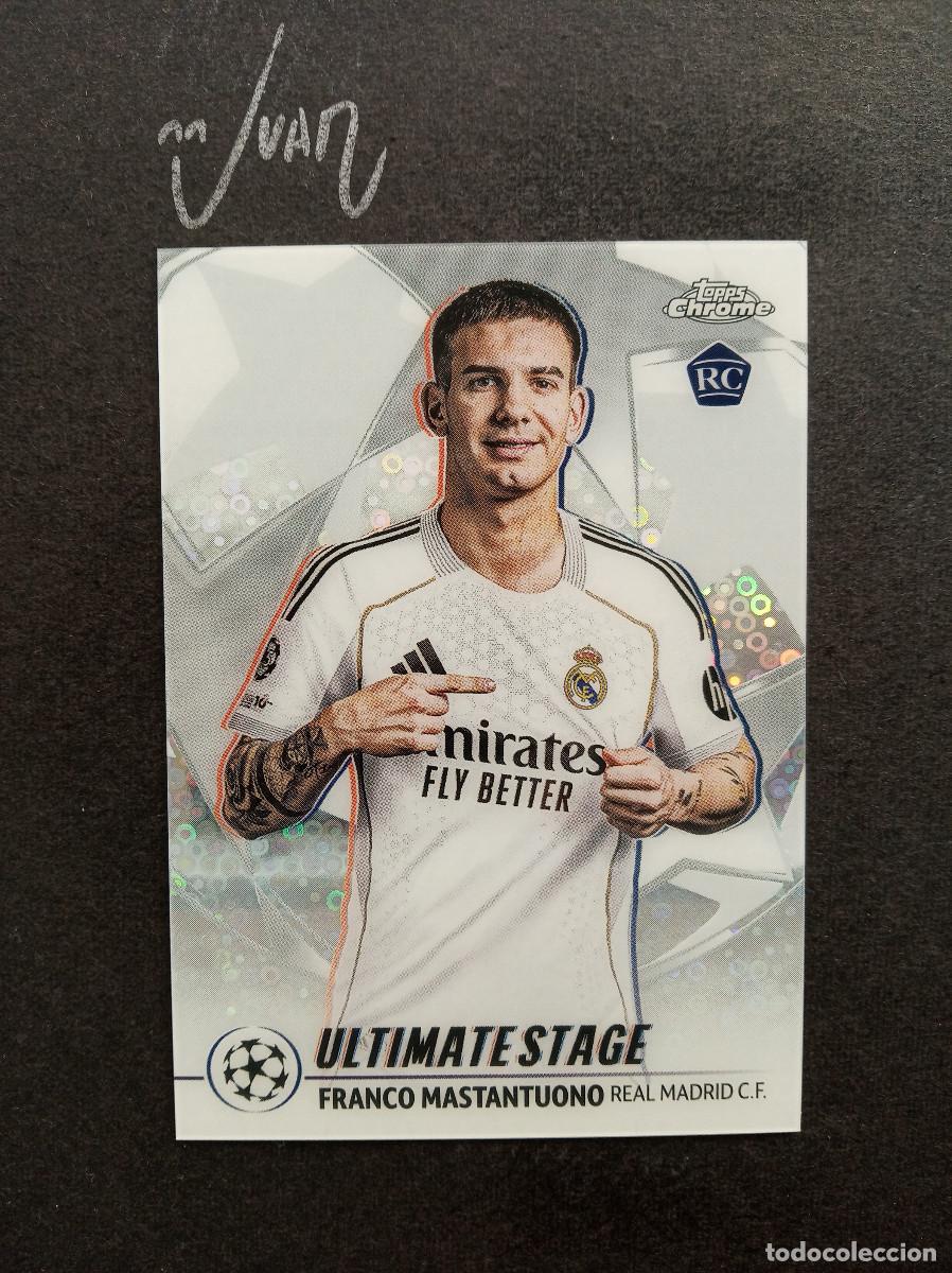 Fu&szlig;ball-Sticker: 21 ULTIMATE STAGE ROOKIE MASTANTUONO REAL MADRID ARGENTINA ⚽ TOPPS &reg; CHROME UCC UEFA 2025 2026 25 26