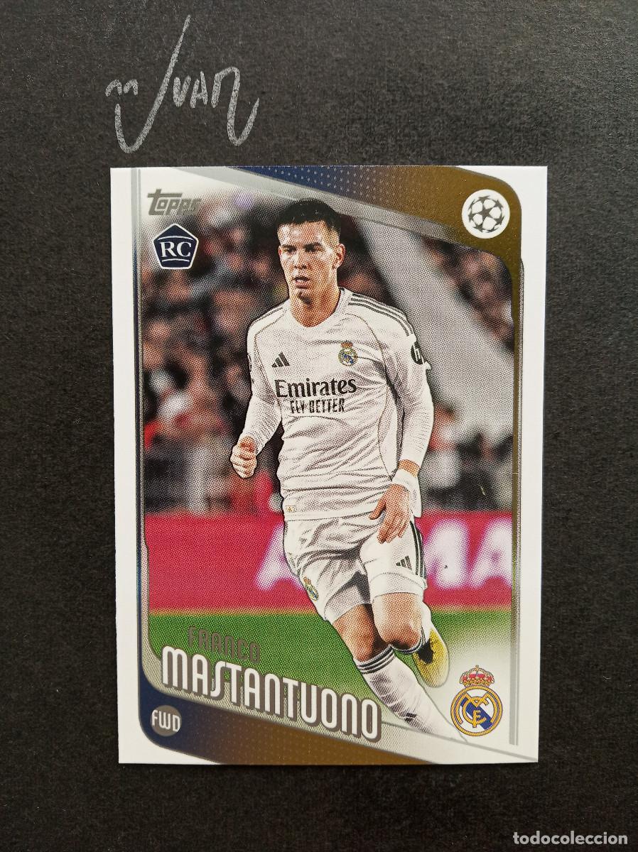 Fu&szlig;ball-Sticker: N&ordm; 172 ROOKIE MASTANTUONO REAL MADRID ARGENTINA ⚽ TOPPS &reg; FLAGSHIP UCC UEFA 2025 2026 25 26 NUEVO