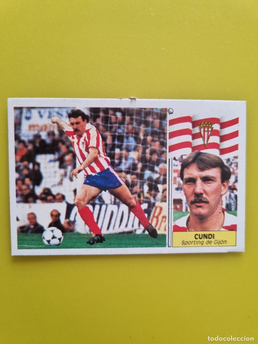 Fu&szlig;ball-Sticker: CROMO LIGA ESTE 86 87 1986 1987 DESPEGADO CUNDI SPORTING DE GIJON AR1026