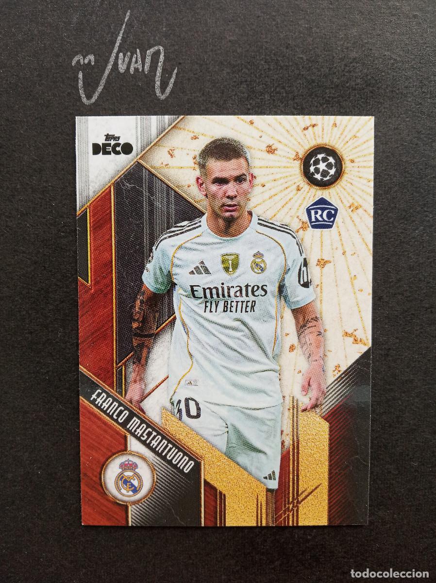 Figurine di Calcio: L'NOUVEL SPIRIT ROOKIE MASTANTUONO REAL MADRID ARGENTINA ⚽ TOPPS &reg; DECO UEFA 2025 2026 25 26 NUEVO
