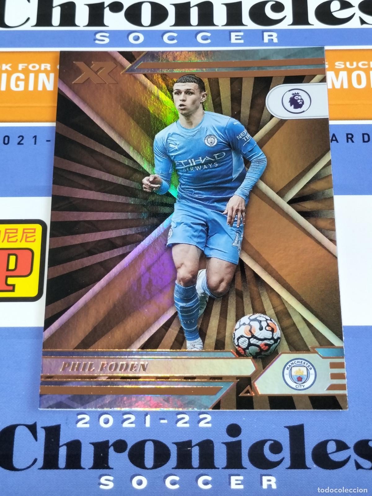 Cromos de f&uacute;tbol: N&ordm; 122 PHIL FODEN MANCHESTER CITY CARD CHRONICLES XR PREMIER SOCCER 2021 2022 21 22 PANINI