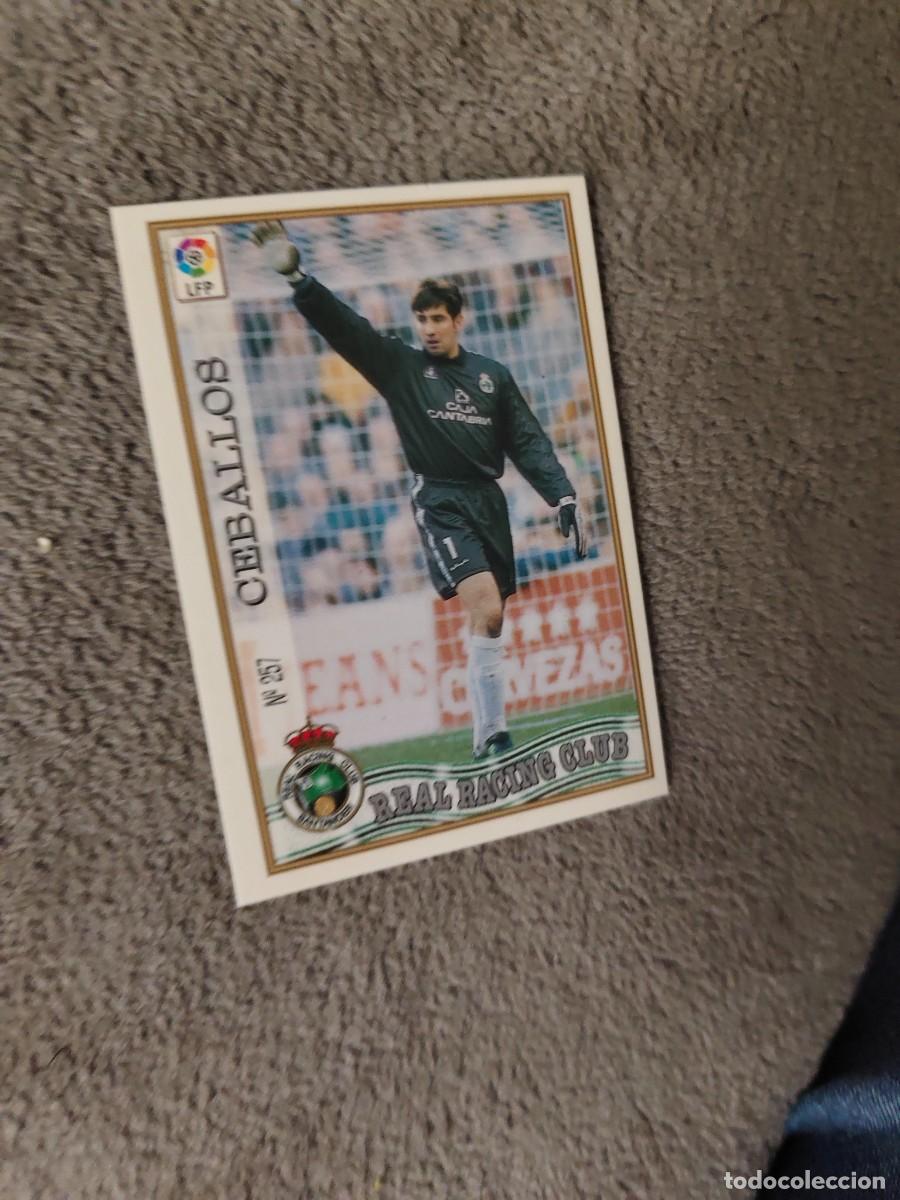 Cromos de f&uacute;tbol: 257. CEBALLOS REAL RACING CLUB MUNDICROMO FICHAS 97 98 LIGA 1997 1998 CARD ABB