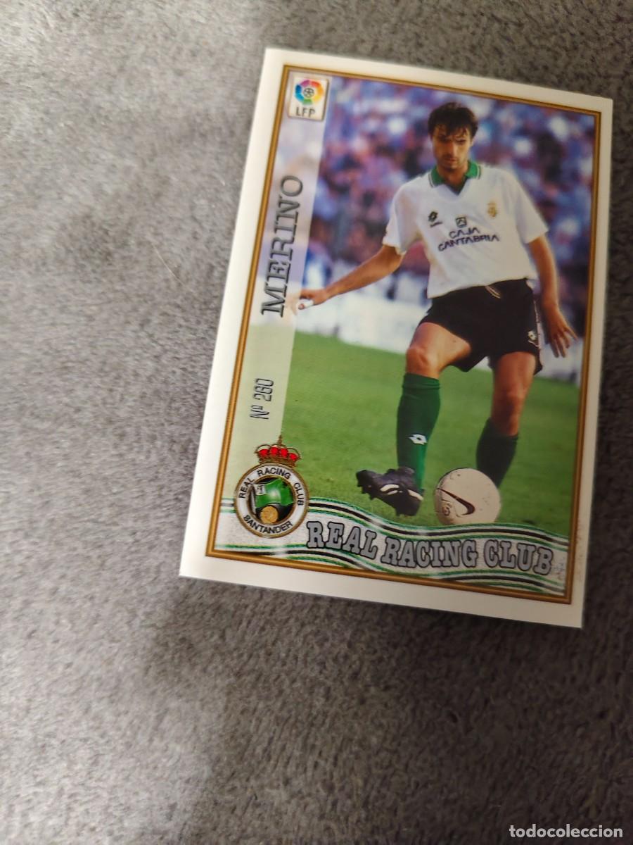 Cromos de f&uacute;tbol: 260. MERINO REAL RACING CLUB MUNDICROMO FICHAS 97 98 LIGA 1997 1998 CARD ABB