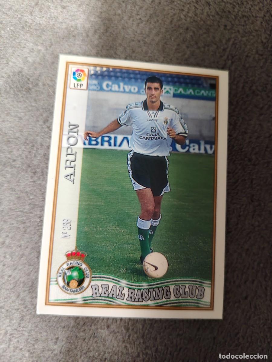 Cromos de f&uacute;tbol: 268. ARP&Oacute;N REAL RACING CLUB MUNDICROMO FICHAS 97 98 LIGA 1997 1998 CARD ABB