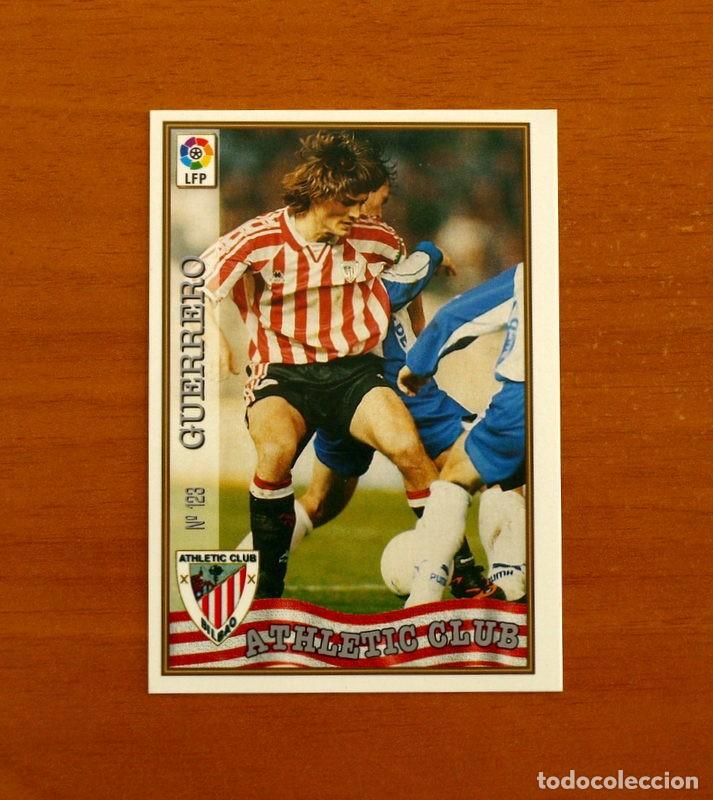 Cromos de f&uacute;tbol: Athletic de Bilbao - N&ordm; 123 Julen Guerrero - Mundicromo ficha de la Liga 1997-1998, 97-98
