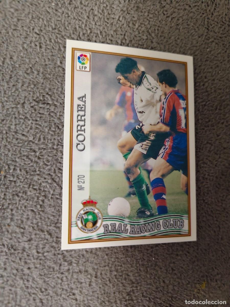 Cromos de f&uacute;tbol: 270. CORREA REAL RACING CLUB MUNDICROMO FICHAS 97 98 LIGA 1997 1998 CARD ABB