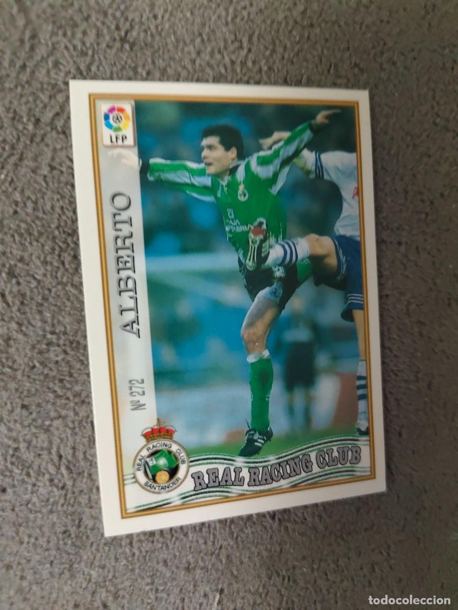 Cromos de f&uacute;tbol: 272. ALBERTO REAL RACING CLUB MUNDICROMO FICHAS 97 98 LIGA 1997 1998 CARD ABB