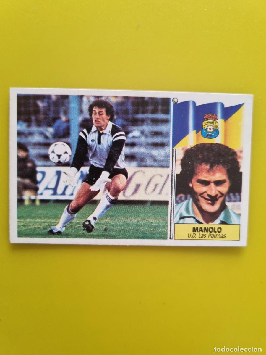 Cromos de f&uacute;tbol: CROMO LIGA ESTE 86 87 1986 1987 NUNCA PEGADO SIN PEGAR MANOLO UD LAS PALAMAS AR1026