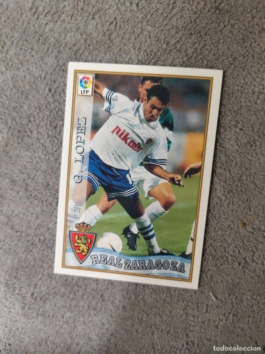 Cromos de f&uacute;tbol: 291. GUSTAVO L&Oacute;PEZ REAL ZARAGOZA MUNDICROMO FICHAS 97 98 LIGA 1997 1998 CARD ABB