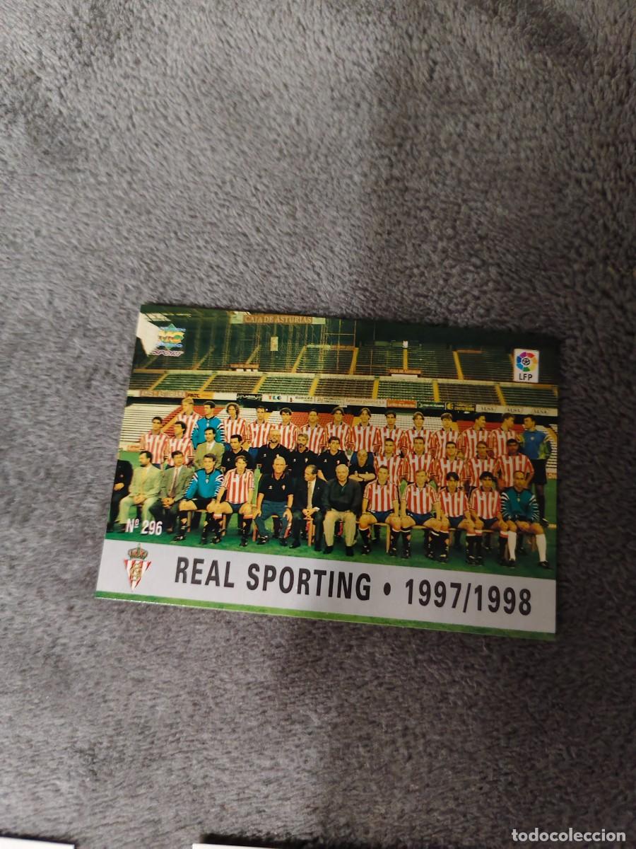 Cromos de f&uacute;tbol: 296. PLANTILLA REAL SPORTING MUNDICROMO FICHAS 97 98 LIGA 1997 1998 CARD ABB