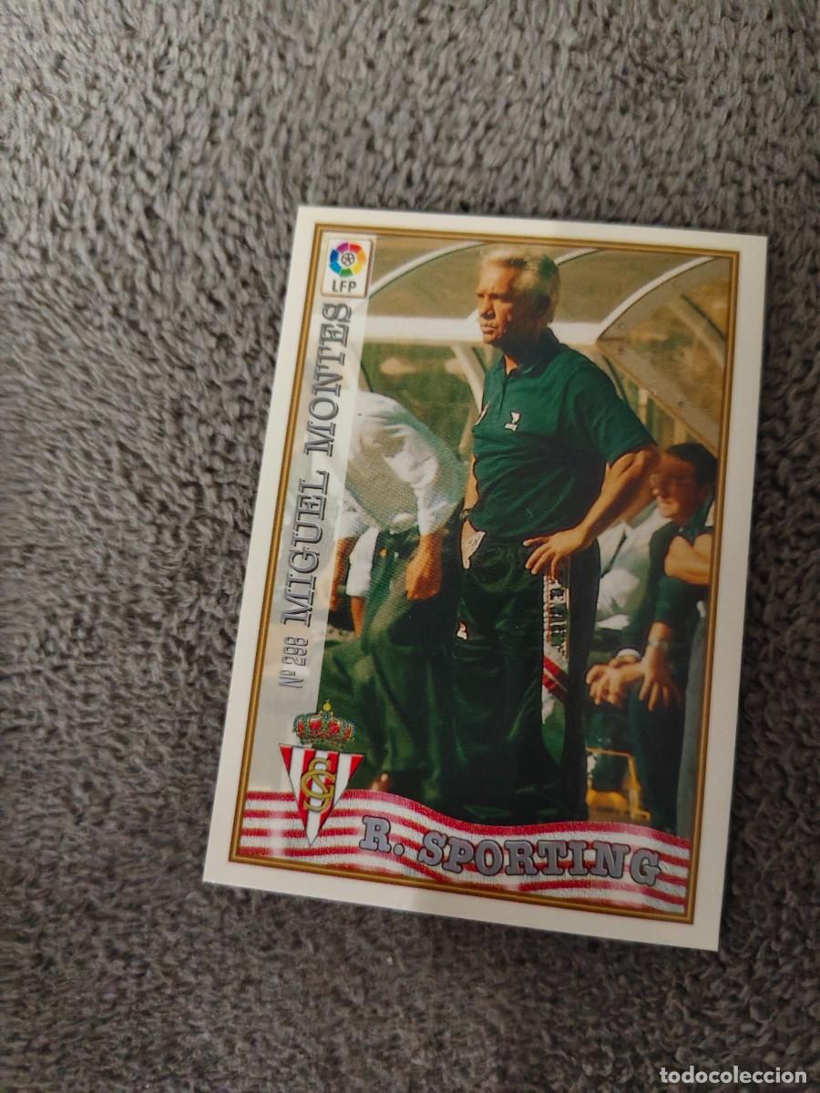 Cromos de f&uacute;tbol: 298. MIGUEL MONTES REAL SPORTING MUNDICROMO FICHAS 97 98 LIGA 1997 1998 CARD ABB