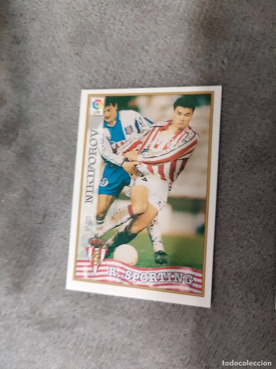 Football Stickers: 301. NIKIFOROV REAL SPORTING MUNDICROMO FICHAS 97 98 LIGA 1997 1998 CARD ABB