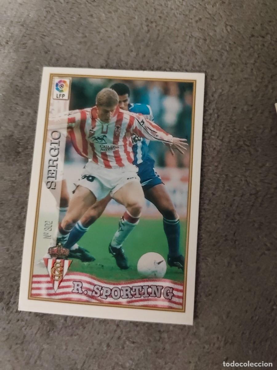 Football Stickers: 302. SERGIO REAL SPORTING MUNDICROMO FICHAS 97 98 LIGA 1997 1998 CARD ABB