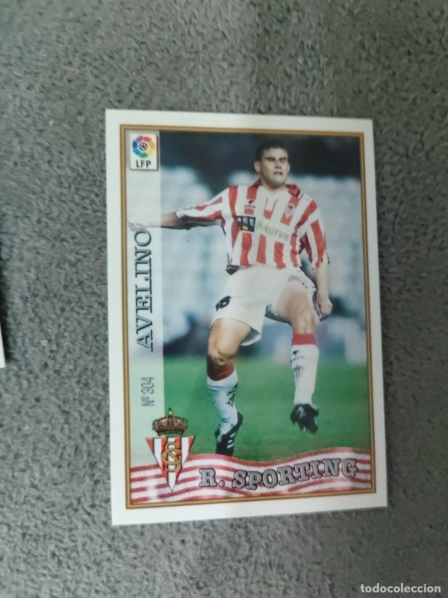 Football Stickers: 304. AVELINO REAL SPORTING MUNDICROMO FICHAS 97 98 LIGA 1997 1998 CARD ABB