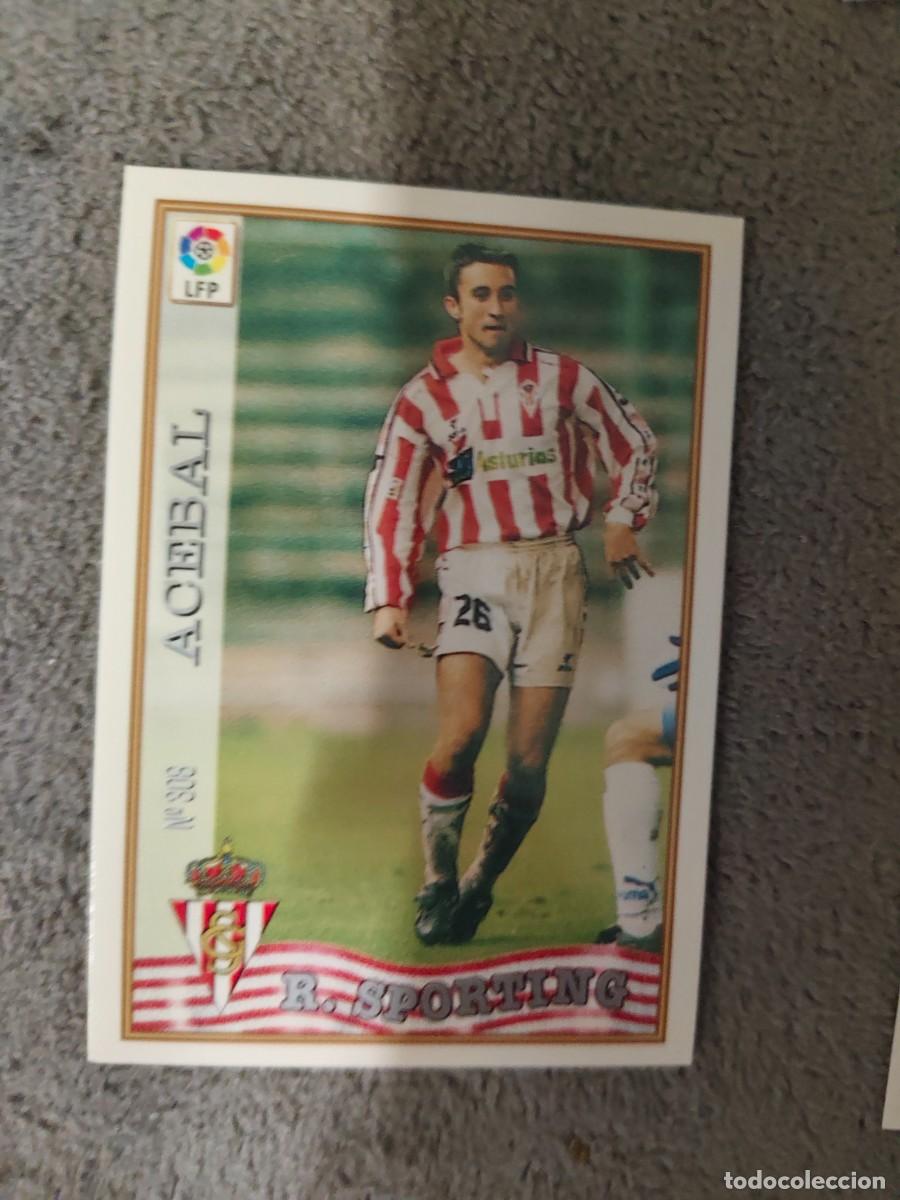 Football Stickers: 308. ACEBAL REAL SPORTING MUNDICROMO FICHAS 97 98 LIGA 1997 1998 CARD ABB