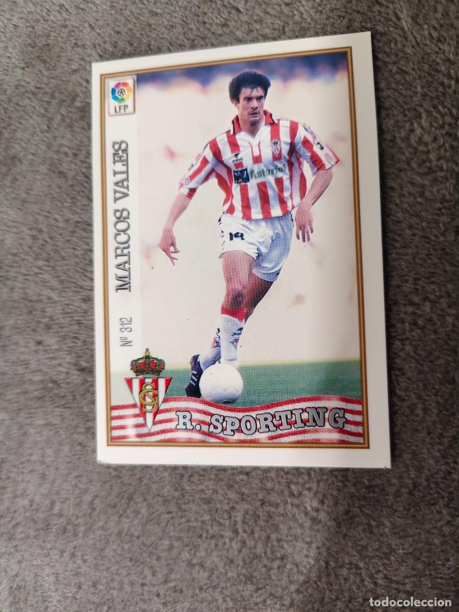 Cartes &agrave; collectionner de Football: 312. MARCOS VALES REAL SPORTING MUNDICROMO FICHAS 97 98 LIGA 1997 1998 CARD ABB