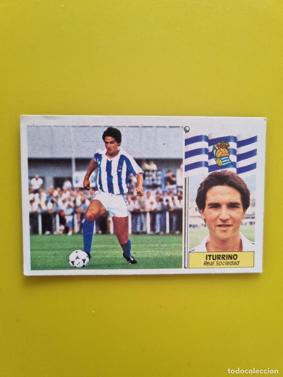 Cromos de f&uacute;tbol: CROMO LIGA ESTE 86 87 1986 1987 NUNCA PEGADO SIN PEGAR ITURRINO REAL SOCIEDAD AR1026