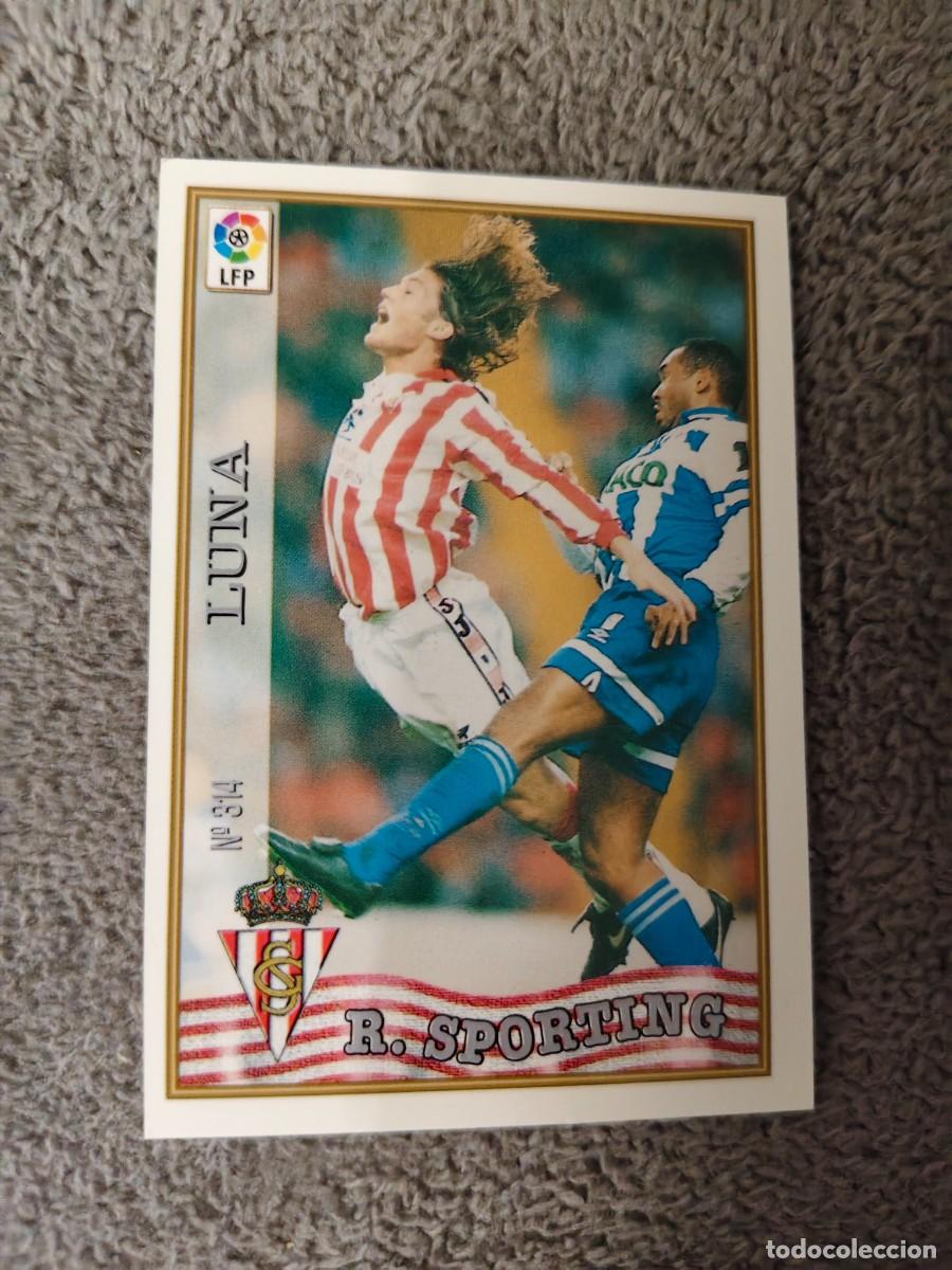 Cromos de f&uacute;tbol: 314. LUNA REAL SPORTING MUNDICROMO FICHAS 97 98 LIGA 1997 1998 CARD ABB
