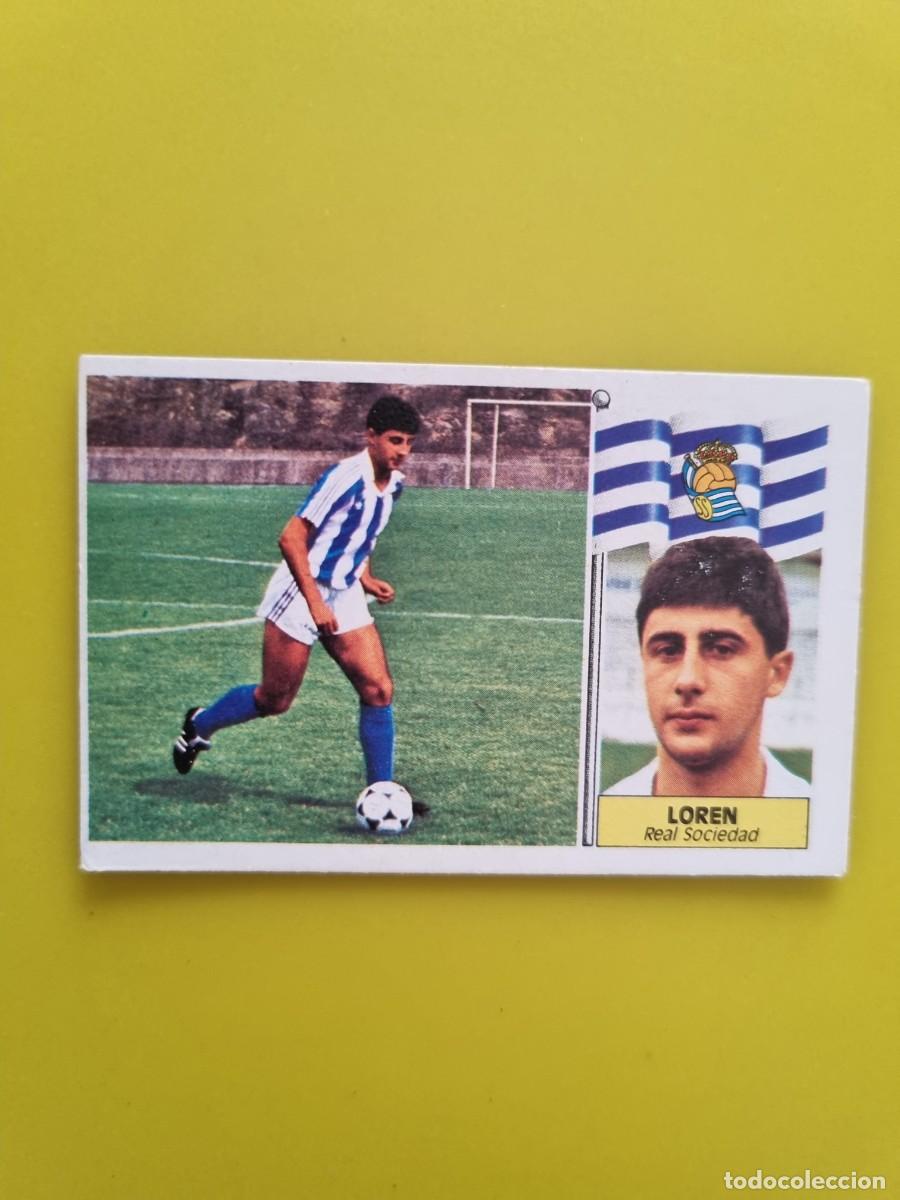 Football Stickers: CROMO LIGA ESTE 86 87 1986 1987 NUNCA PEGADO SIN PEGAR LOREN REAL SOCIEDAD AR1026