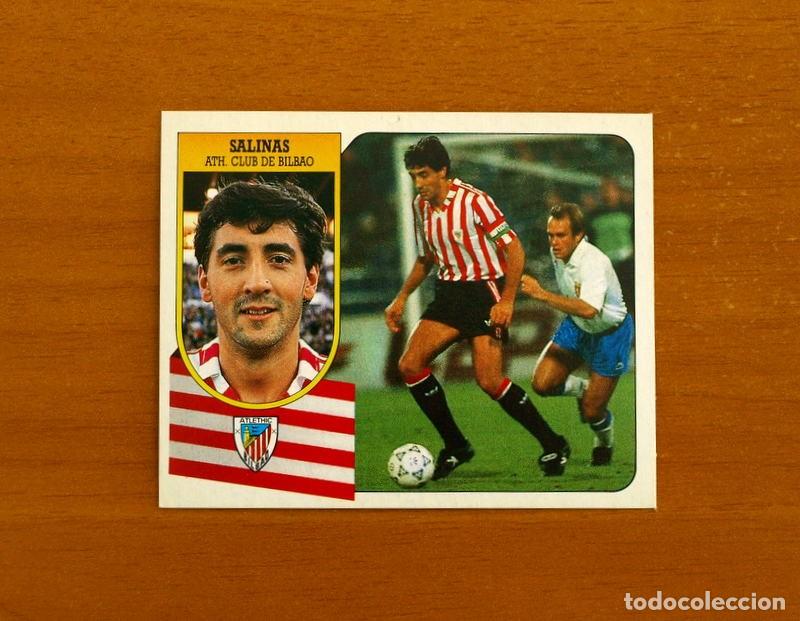 Cromos de f&uacute;tbol: Athletic de Bilbao - Salinas - Ediciones Este Liga 1991-1992, 91-92 - Nunca Pegado