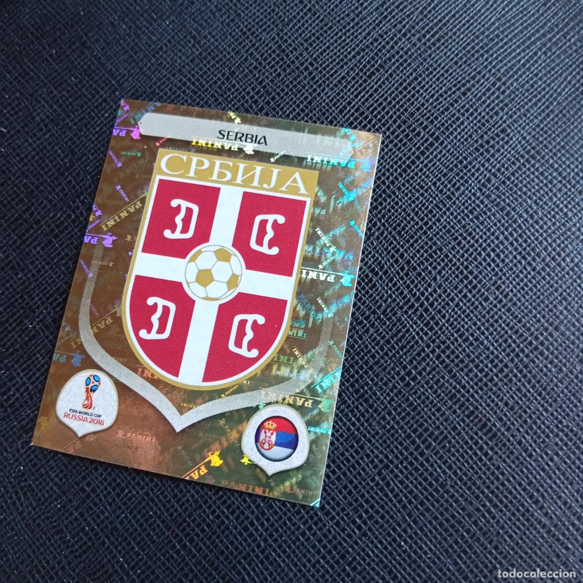 Figurine di Calcio: 412 ESCUDO SERBIA PANINI MUNDIAL RUSIA 2018 CROMO FUTBOL 18 - SIN PEGAR - /CJ2