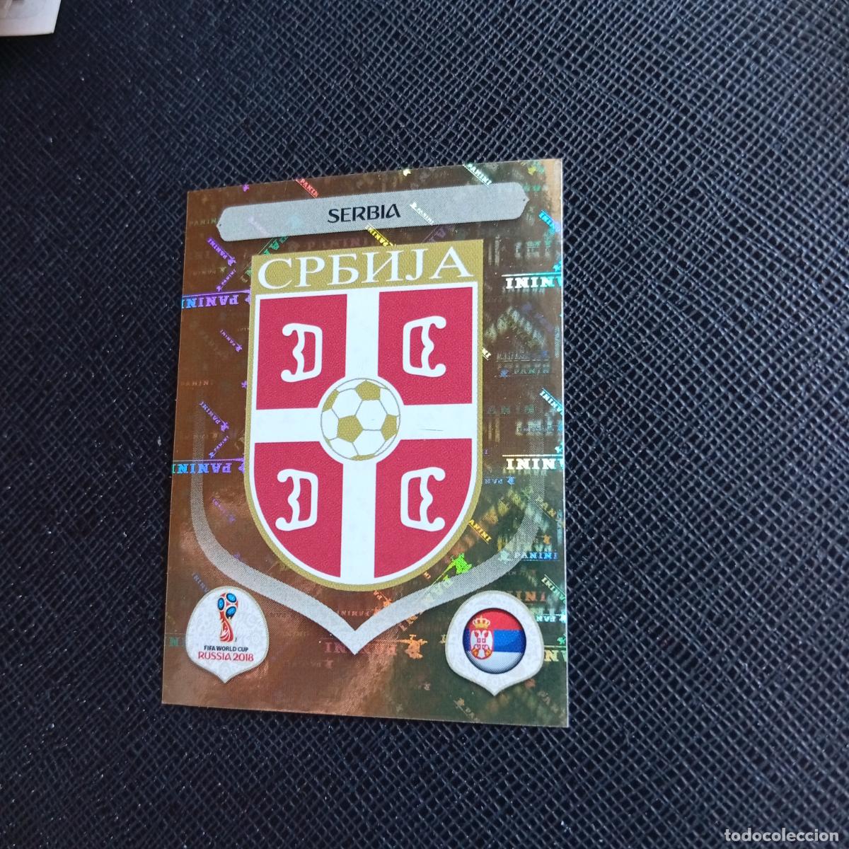 Figurine di Calcio: 412 ESCUDO SERBIA PANINI MUNDIAL RUSIA 2018 CROMO FUTBOL 18 - SIN PEGAR - /CJ2