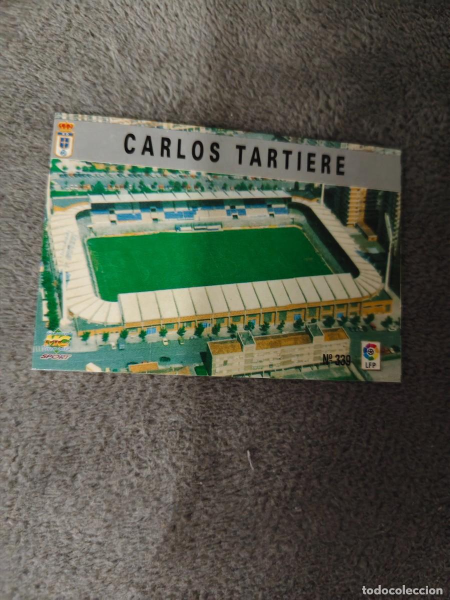 Cartes &agrave; collectionner de Football: 339. CARLOS TARTIERE REAL OVIEDO MUNDICROMO FICHAS 97 98 LIGA 1997 1998 CARD ABB