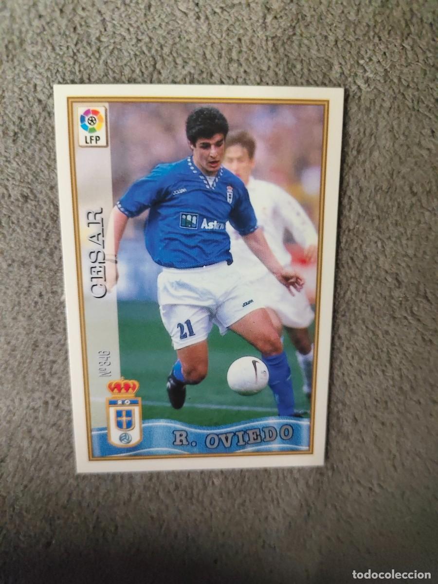 Cromos de f&uacute;tbol: 346. C&Eacute;SAR REAL OVIEDO MUNDICROMO FICHAS 97 98 LIGA 1997 1998 CARD ABB