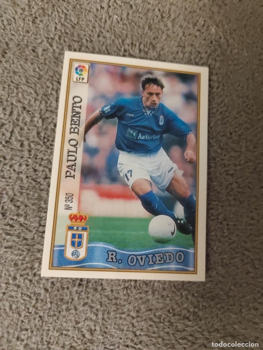 Cartes &agrave; collectionner de Football: 350. PAULO BENTO REAL OVIEDO MUNDICROMO FICHAS 97 98 LIGA 1997 1998 CARD ABB