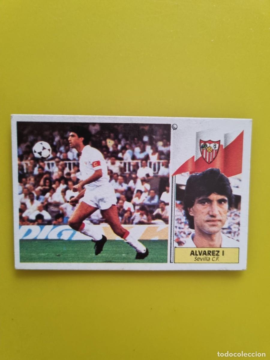 Cromos de f&uacute;tbol: CROMO LIGA ESTE 86 87 1986 1987 NUNCA PEGADO SIN PEGAR ALVAREZ I SEVILLA CF AR1026