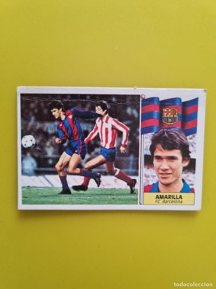 Cromos de f&uacute;tbol: CROMO LIGA ESTE 86 87 1986 1987 DESPEGADO AMARILLA FC BARCELONA AR1026