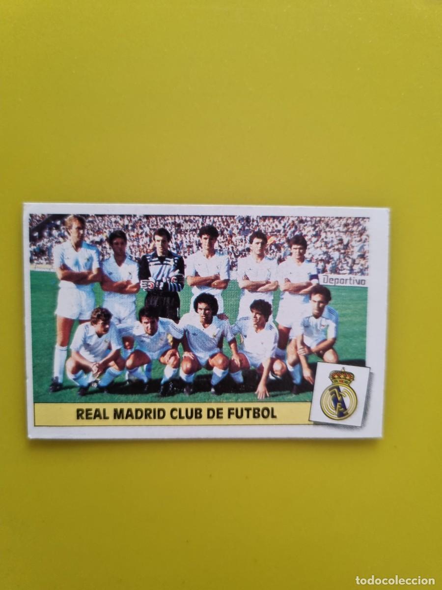 Cromos de f&uacute;tbol: CROMO LIGA ESTE 86 87 1986 1987 DESPEGADO ALINEACION REAL MADRID AR1026