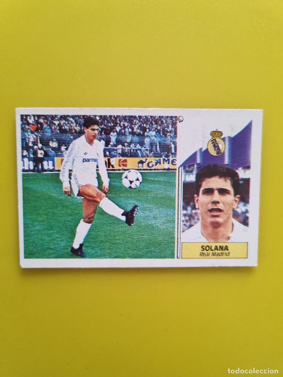 Cromos de f&uacute;tbol: CROMO LIGA ESTE 86 87 1986 1987 NUNCA PEGADO SIN PEGAR SOLANA REAL MADRID AR1026