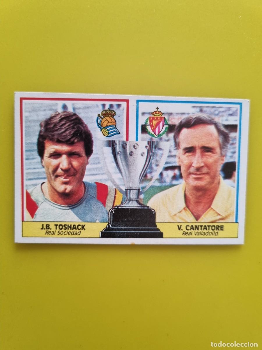 Cromos de f&uacute;tbol: CROMO LIGA ESTE 86 87 1986 1987 NUNCA PEGADO SIN PEGAR ENTRENADORES TOSHACK/CANTATORE AR1026