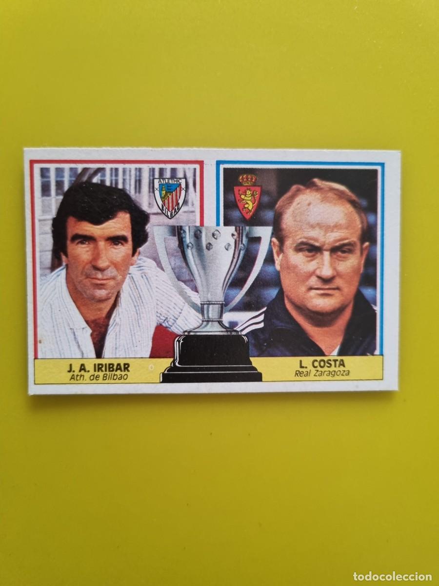 Cromos de f&uacute;tbol: CROMO LIGA ESTE 86 87 1986 1987 NUNCA PEGADO SIN PEGAR ENTRENADORES IRIBAR/COSTA AR1026
