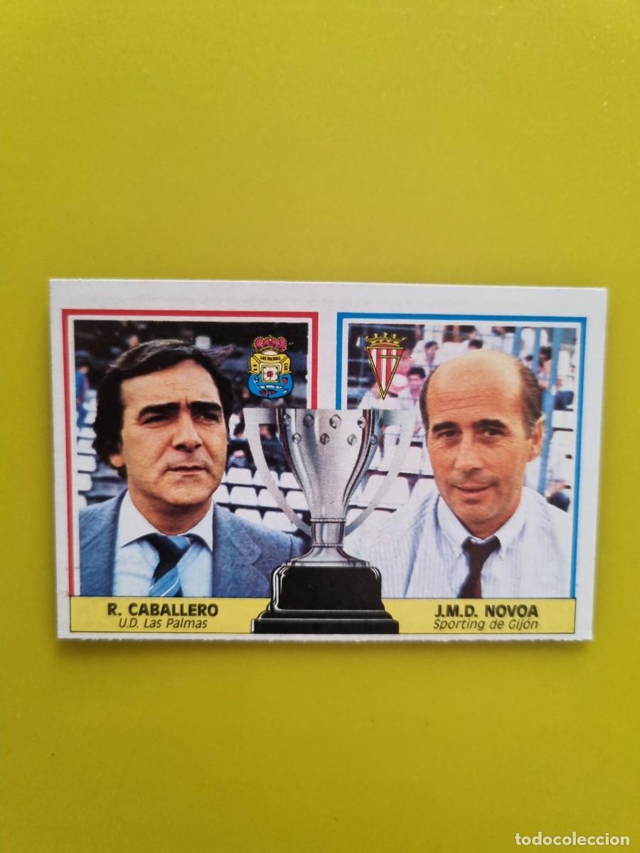 Football Stickers: CROMO LIGA ESTE 86 87 1986 1987 NUNCA PEGADO SIN PEGAR ENTRENADORES CABALLERO/NOVOA AR1026